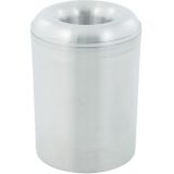 Veiligheidsprullenbak - Ronde - Aluminium - Blank Aluminiumkleurig - Inhoud 20 l