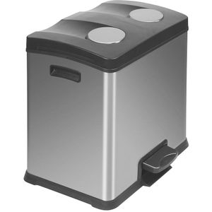 Vuilnisbak - Zwart - Kunststof - 30 Liter