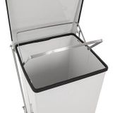 Industriële Pedaalemmer Wit 45L