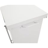 Industriële Pedaalemmer Wit 45L