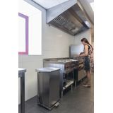 V-Part Prullenbak - 90 l - Zilver