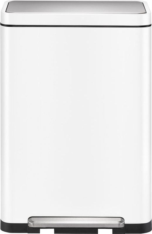 EKO - X-Cube Pedaalemmer - 45 Liter - Wit - RVS