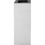 Deksel stalen afvalbak 60 liter voor afvalscheiding Donkergrijs