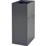 V-Part - Top Modulaire Afvalscheidingsunit - Donkergrijs - 60 Liter - Staal met Poedercoating - B 263 x D 335 x H 700 mm