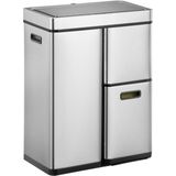 EKO - Mirage Plus Sensor Prullenbak - 30+15+15 Liter - Mat RVS