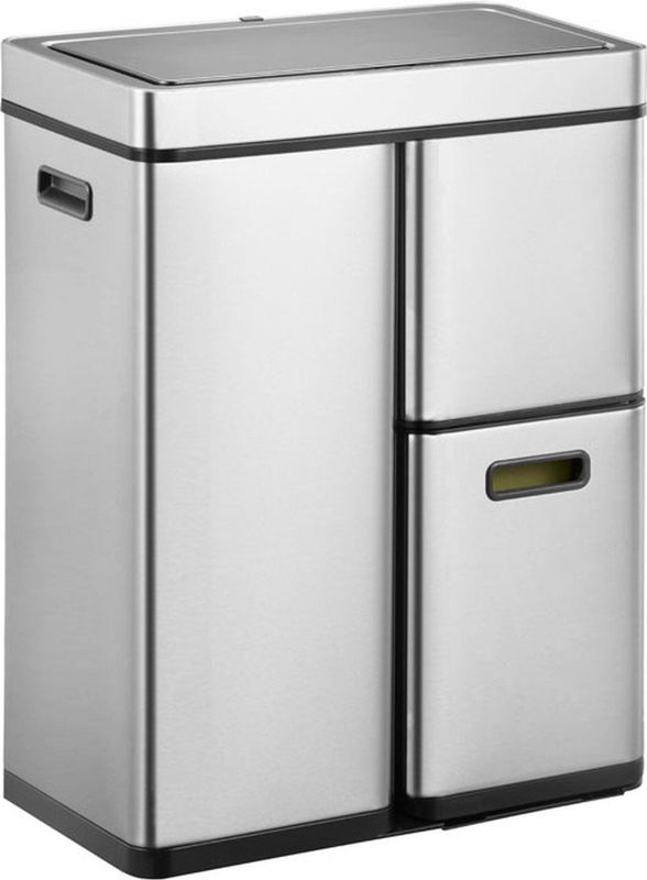 EKO - Mirage Plus Sensor Prullenbak - 30+15+15 Liter - Mat RVS