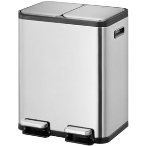 EKO EcoCasa 1 recycling Pedaalemmer 30+30L - Mat RVS