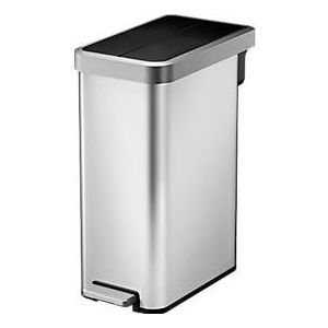 EKO - Ecofly II - Pedaalemmer - Zilver/Zwart - Roestvrij Staal - 45 Liter