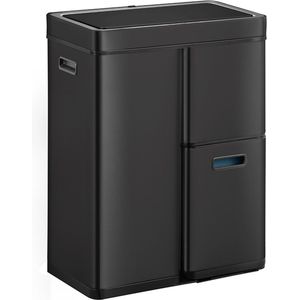 EKO - Mirage Plus Sensor Recycler - Prullenbak - Zwart - Staal - Kunststof