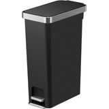 EKO Hana Slim Pedaalemmer - 40 L - Zwart - Luchtdicht - Prullenbak - Soft-close