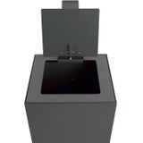 Vuilnisbak - Zwart - Kunststof - 30 Liter