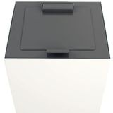 Vuilnisbak - Zwart - Kunststof - 30 Liter