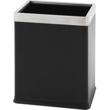 Dubbelwandige Papierbak Zwart RVS 10L