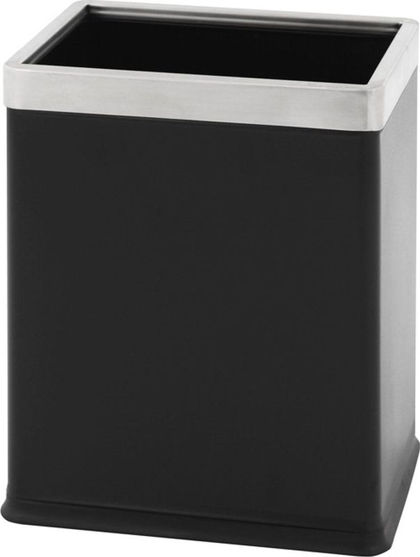 Dubbelwandige Papierbak Zwart RVS 10L