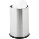 Huismerk - Swing - Papierbak - Zilver - 10 Liter - RVS