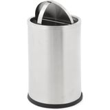 Huismerk - Swing - Papierbak - Zilver - 10 Liter - RVS