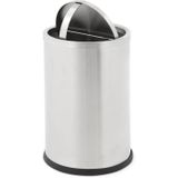 Huismerk - Swing - Papierbak - Zilver - 10 Liter - RVS