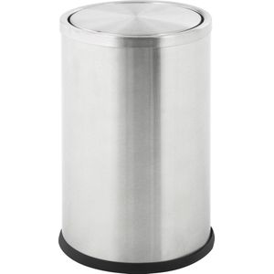 Huismerk - Swing - Papierbak - Zilver - 10 Liter - RVS