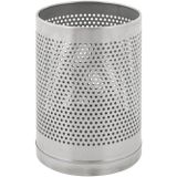 Papierbak Geperforeerd Mat RVS 10L