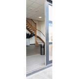 Combi-asbak - Rond - Zwart - Plaatstaal - Inhoud 12,5 l