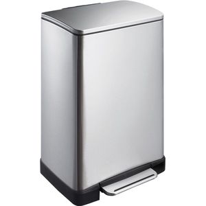 EKO - E-Cube - Pedaalemmer - Mat Zilver - Inox - 40L