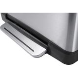 EKO E-Cube Pedaalemmer 46 Liter (28+18L) - Mat RVS - Soft-close - Fingerprintproof