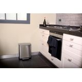 EKO E-Cube Pedaalemmer 46 Liter (28+18L) - Mat RVS - Soft-close - Fingerprintproof