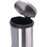 EKO Shell Bin Prullenbak - 10 l - Mat RVS