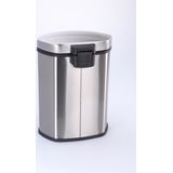 EKO Shell Bin Prullenbak - 10 l - Mat RVS