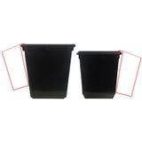 Prullenbak - Zwart - Kunststof - 30 Liter