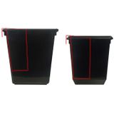 Prullenbak - Zwart - Kunststof - 30 Liter