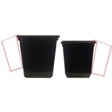 Prullenbak - Zwart - Kunststof - 30 Liter