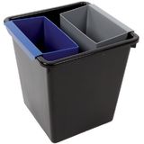 Prullenbak - Zwart - Kunststof - 30 Liter