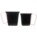 Inzetbak voor vierkante tapse papierbak groen