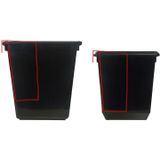 Inzetbak voor vierkante tapse papierbak grijs