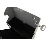 Wandasbak - Robuust RVS - Wandbevestiging - 3 Liter - Gepoederd Staal