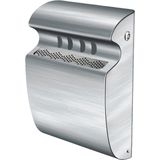 Wandasbak - Robuust RVS - Wandbevestiging - 3 Liter - Gepoederd Staal