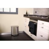 EKO E-Cube Pedaalemmer - 19 Liter (10+9L) - Mat RVS