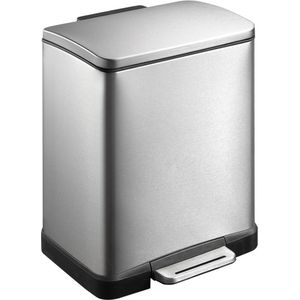 EKO E-Cube Pedaalemmer - 19 Liter (10+9L) - Mat RVS