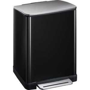 EKO - E-Cube - Pedaalemmer - Zwart - Inox - 50L