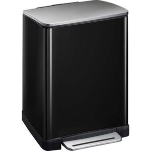 EKO - E-Cube - Pedaalemmer - Zwart Mat - Inox - 28+18L