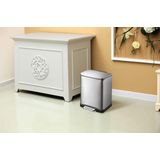 EKO E-Cube Prullenbak - 12 l - Mat RVS