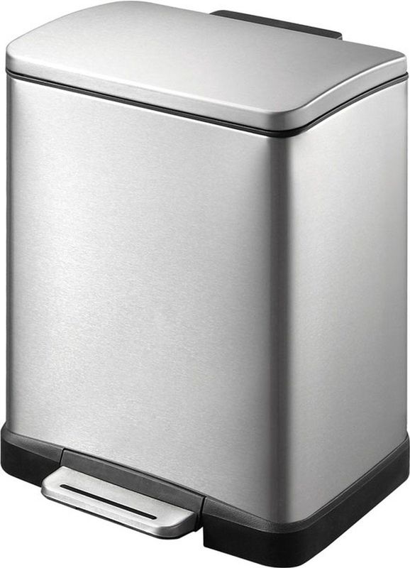 EKO E-Cube Prullenbak - 12 l - Mat RVS