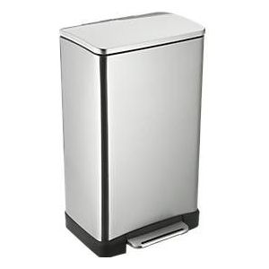 EKO E-Cube Prullenbak - 30 Liter - Mat RVS