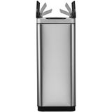 EKO Phantom sensor prullenbak - 20+20 l - Mat RVS - voor Afvalscheiding