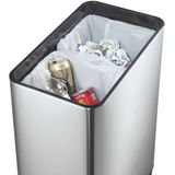 EKO Phantom sensor prullenbak - 20+20 l - Mat RVS - voor Afvalscheiding