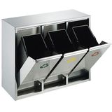 Recycling afvalbak 3x 15 ltr (VB710423)