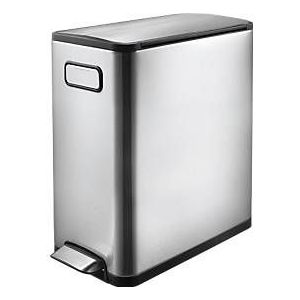 EKO - Ecofly Pedaalemmer - 20 Liter - Mat RVS - Soft Close