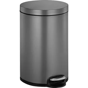 Afvalbak pedaalemmer EKO 20 liter mat RVS