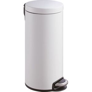 EKO - Serene - Pedaalemmer - Wit - Stainless Steel - 30 Liter